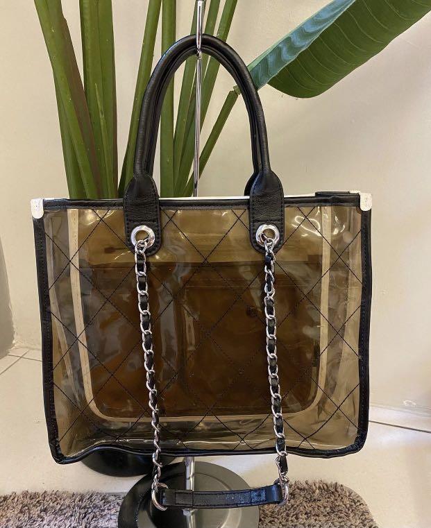 Chanel hotsell transparent tote