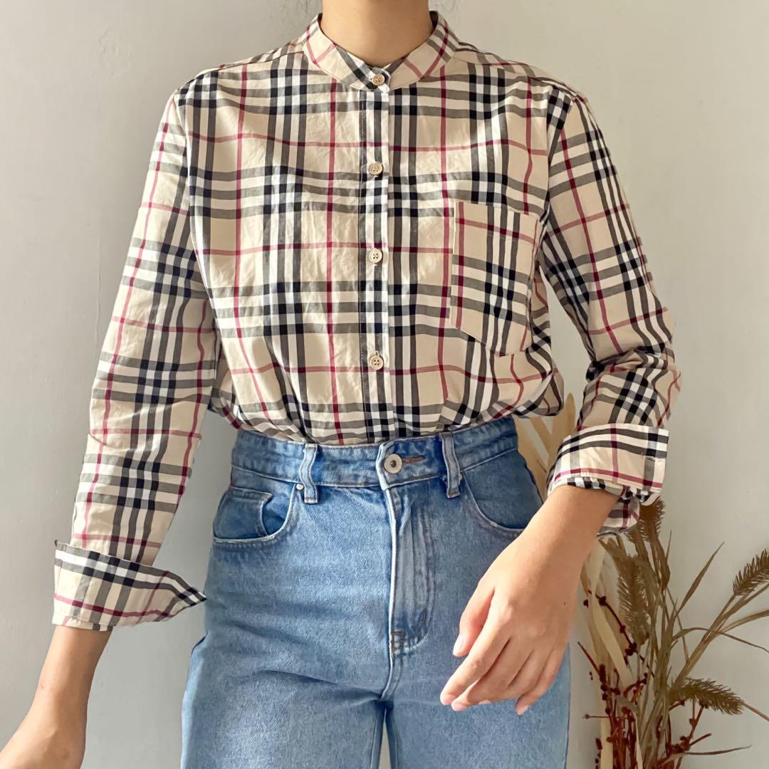 Burberry inspired women's online shirt