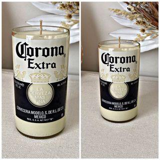 Corona Bottle Candle, Scented, Decor, Soy Wax, Candles, Recycled, Handcrafted, Handmade, Bedroom, Man Cave, Gifts, Gift, Beer Lovers