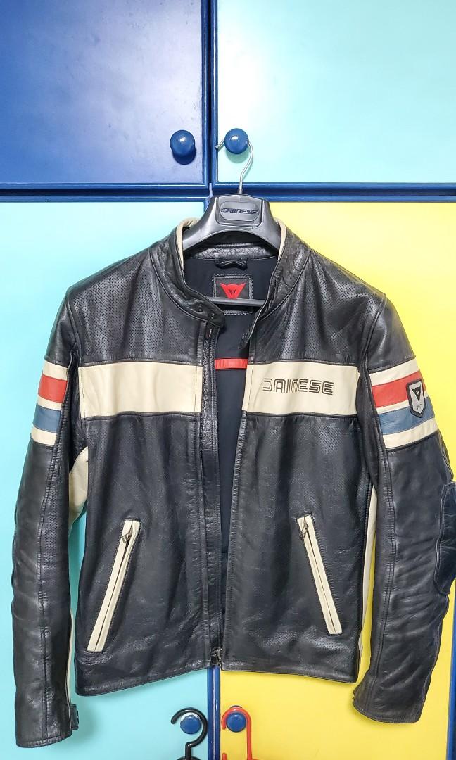 Dainese stripes d1 leather jacket online