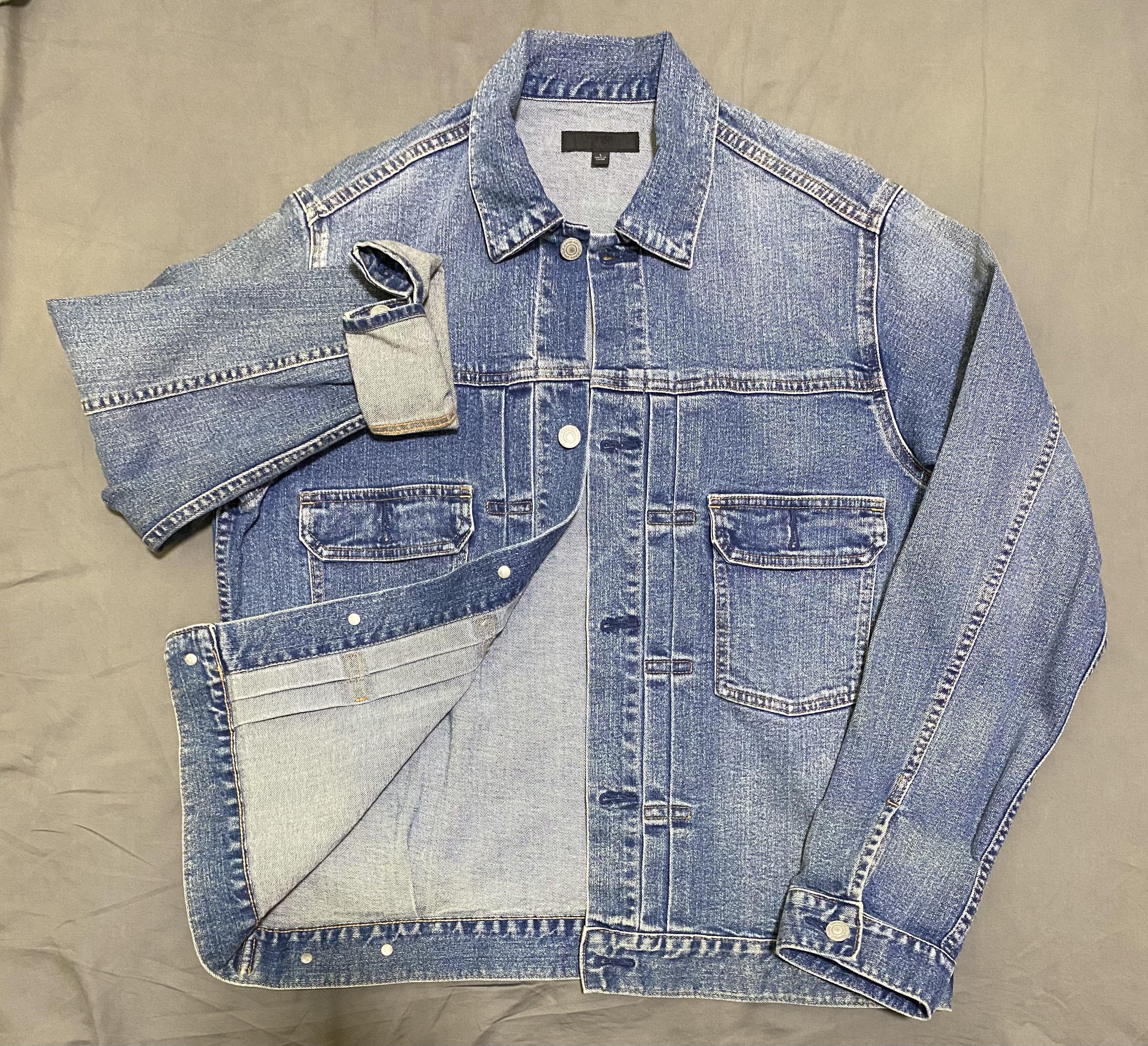 Uniqlo denim oversized online jacket