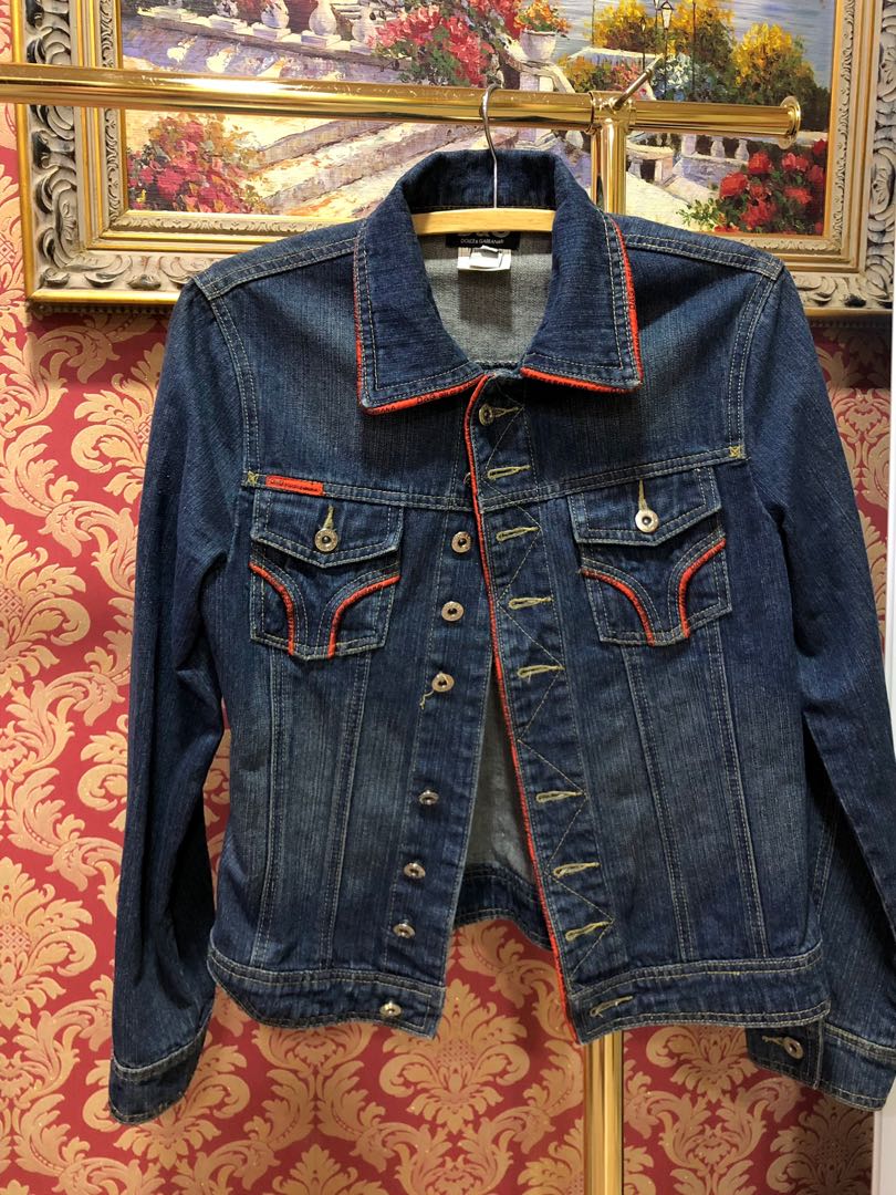 Denim jacket dolce gabbana outlet