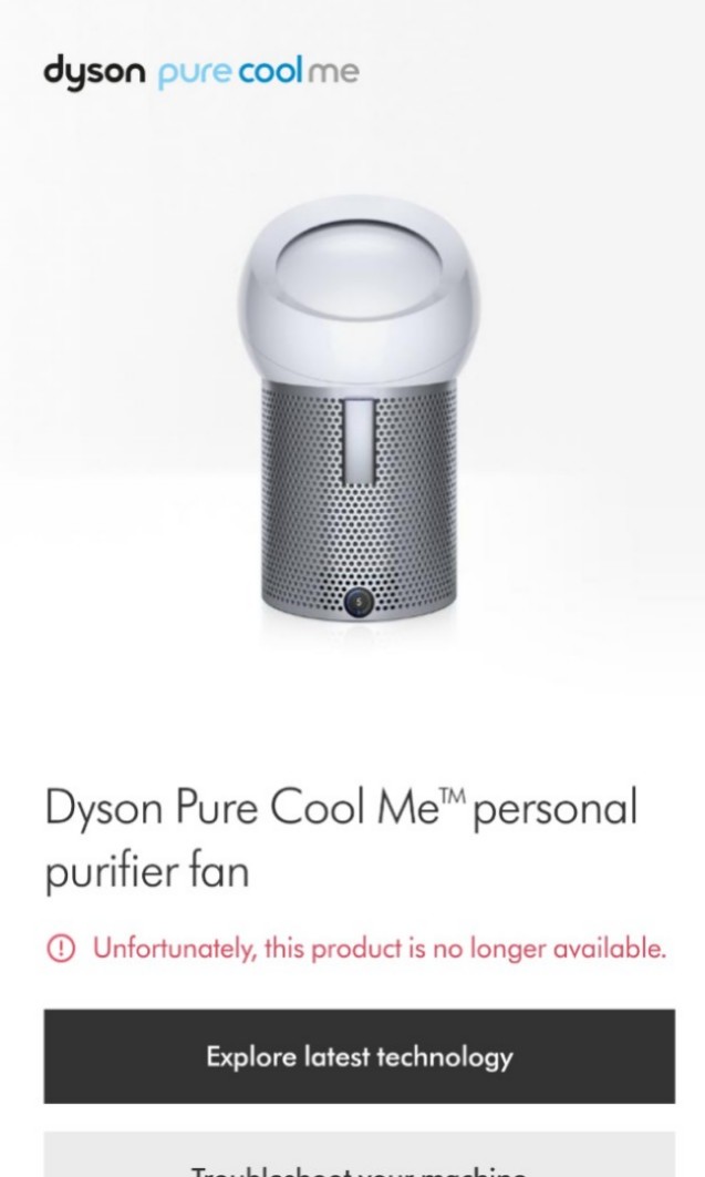 Dyson Pure Cool Me Furniture Home Living Lighting Fans Fans