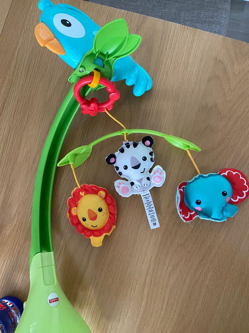 Fisher price rainforest friends 3 in 1 music mobile, 兒童＆孕婦用品, 嬰兒玩具 Carousell