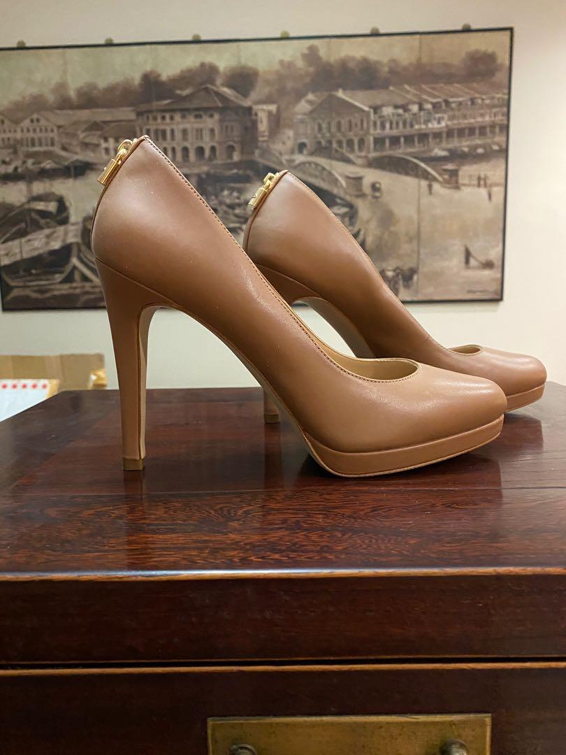 For Sale- Michael Kors Beige High Heel Shoes, Women's Fashion, Footwear,  Heels on Carousell