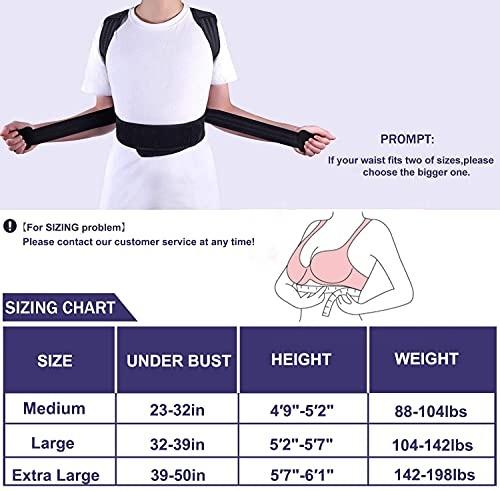 Mercase Posture Corrector for Men and Women,Comfortable Adjustable Support  Back Brace Providing Pain Relief for Neck, Back, Shoulders,Posture Brace