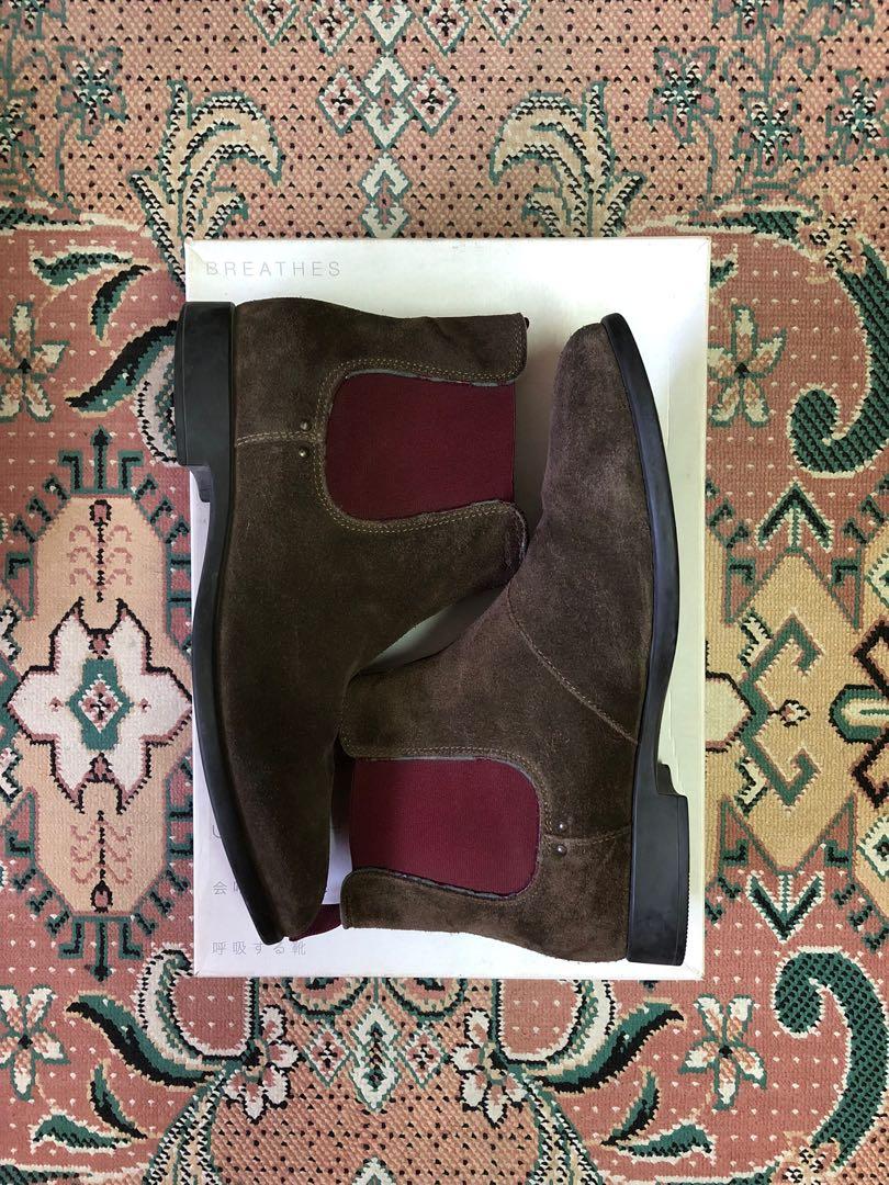 Geox Respira Brown Suede Chelsea Boots