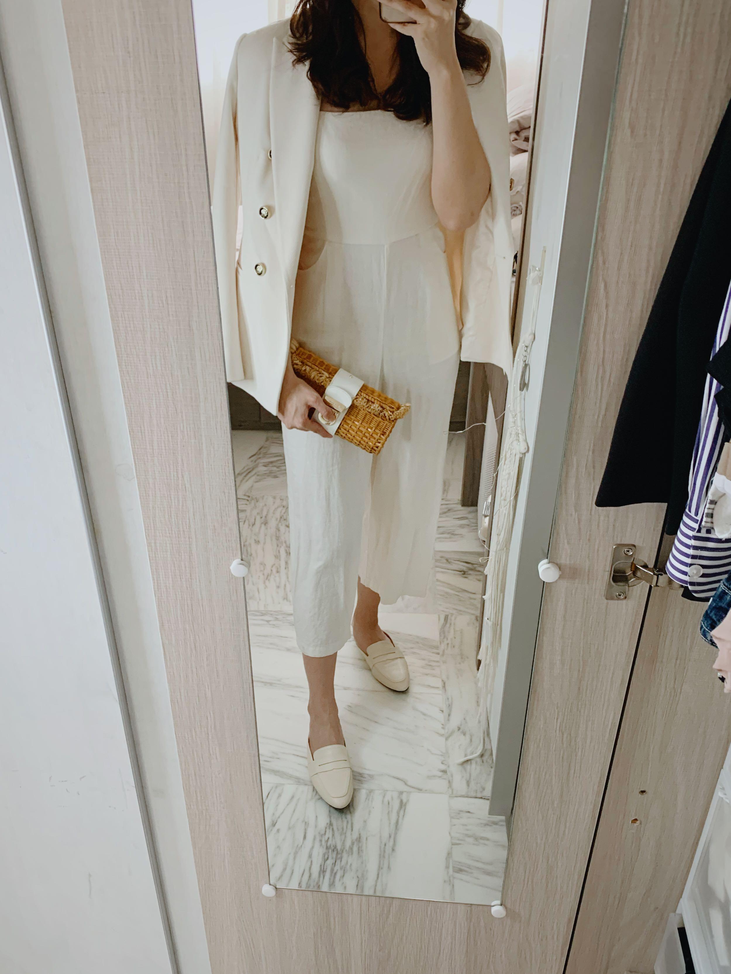 Glassons white jumpsuit hotsell