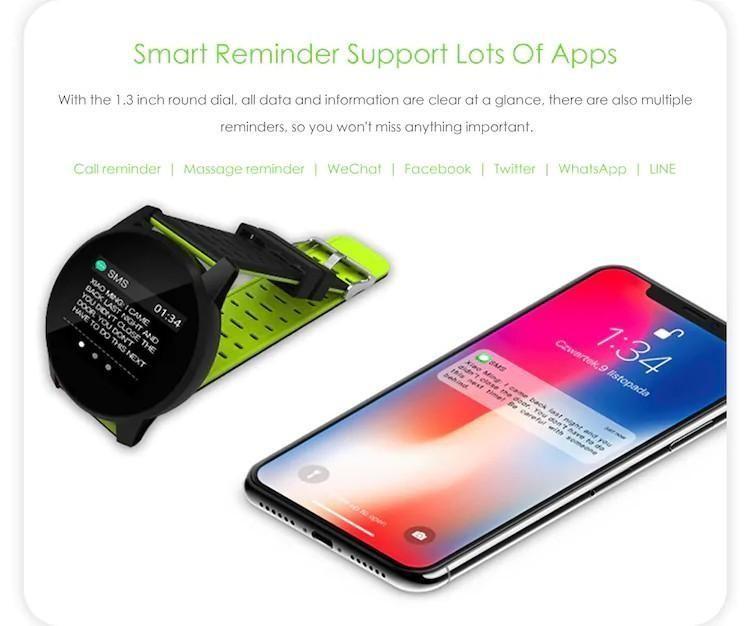 Gocomma B2 RFID Sports Smart Watch Ash Gray
