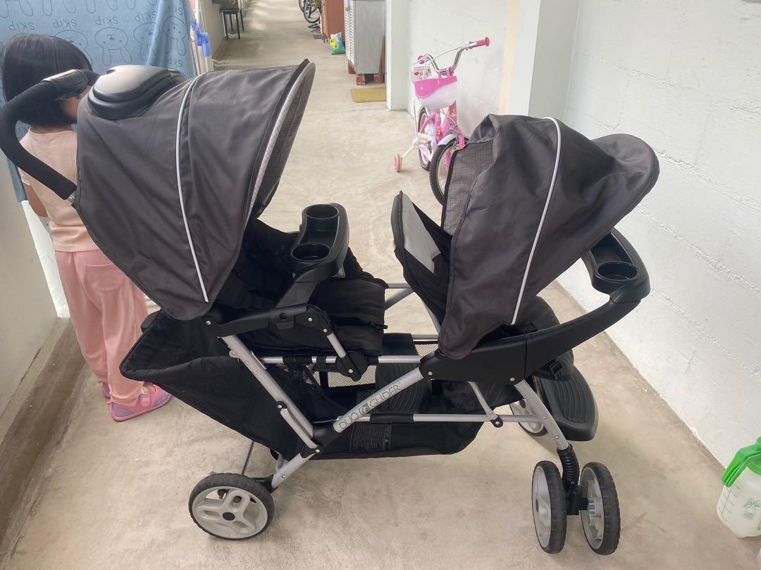 Double graco deals pram