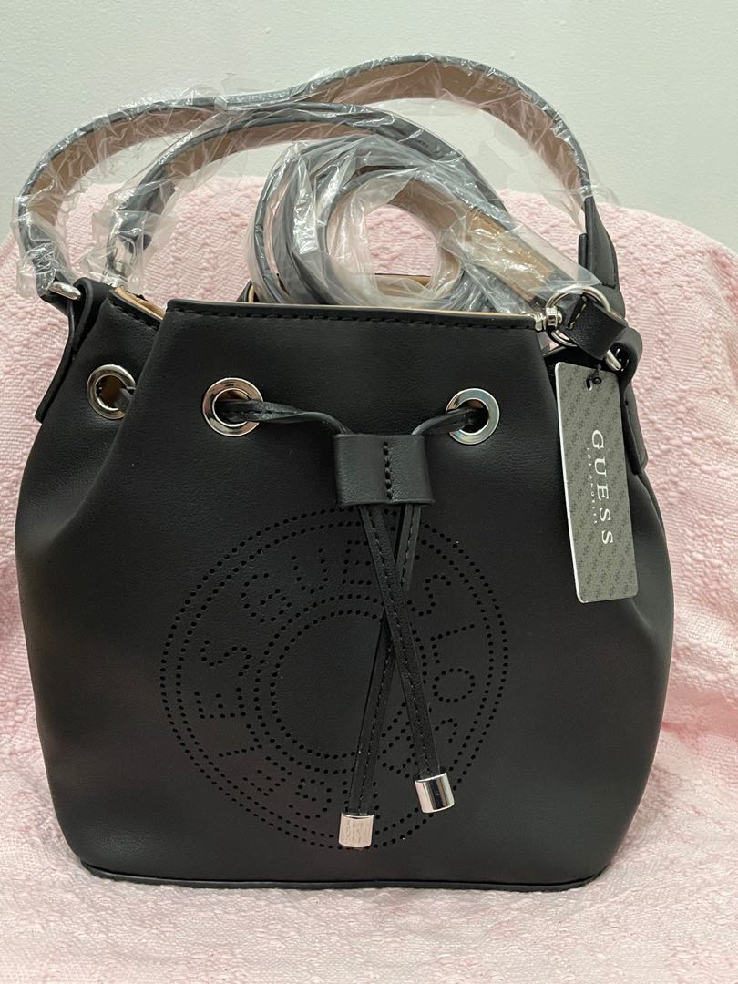 Guess Edena Bucket Bag Women S Fashion Bags Wallets Cross Body Bags On Carousell
