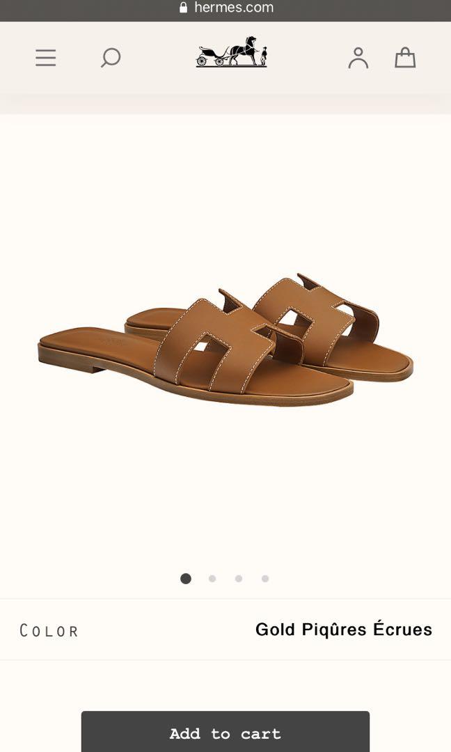 Hermes Oran sandals Luxury Sneakers Footwear on Carousell