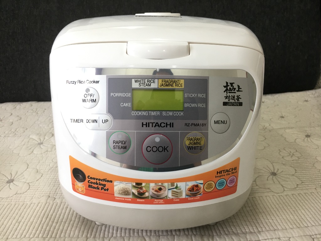 Hitachi Rice Cooker 1.8 litres RZPMA18Y, TV & Home Appliances