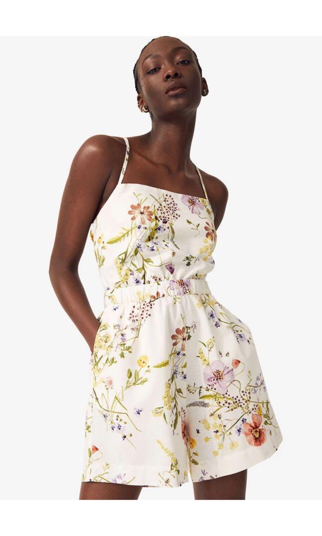 Linen shop blend playsuit