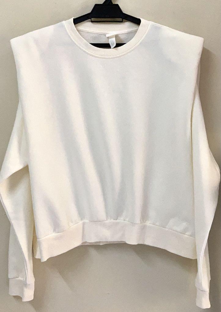H&m padded shoulder top deals
