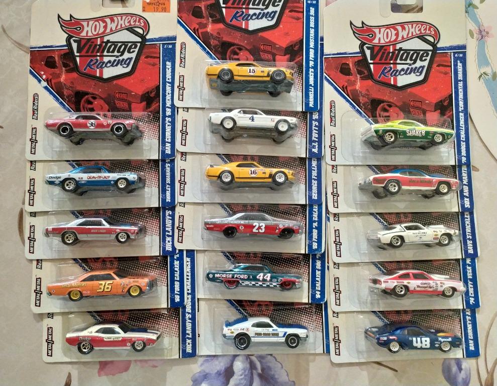 HOT WHEELS VINTAGE RACING series Bulk lot set 16pcs, Hobbies