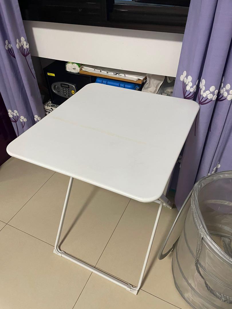 IKEA iron foldable table, Furniture & Home Living, Furniture, Tables ...