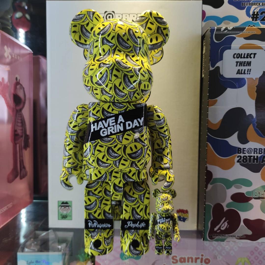 Medicom Mindstyle Ron English x Have a Grin Day bearbrick 400% +