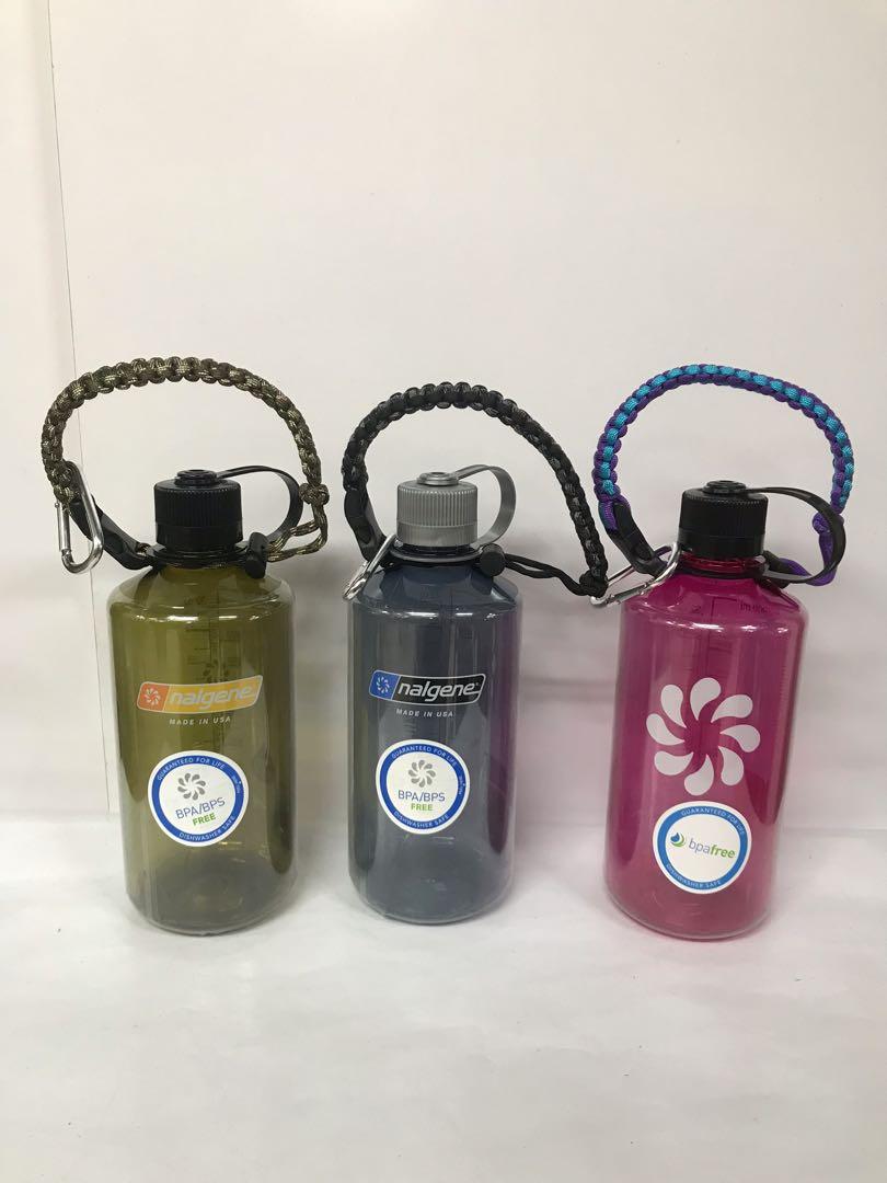 NALGENE WATER BOTTLE 1 L + PARACORD HANDLE, Sports Equipment, Sports