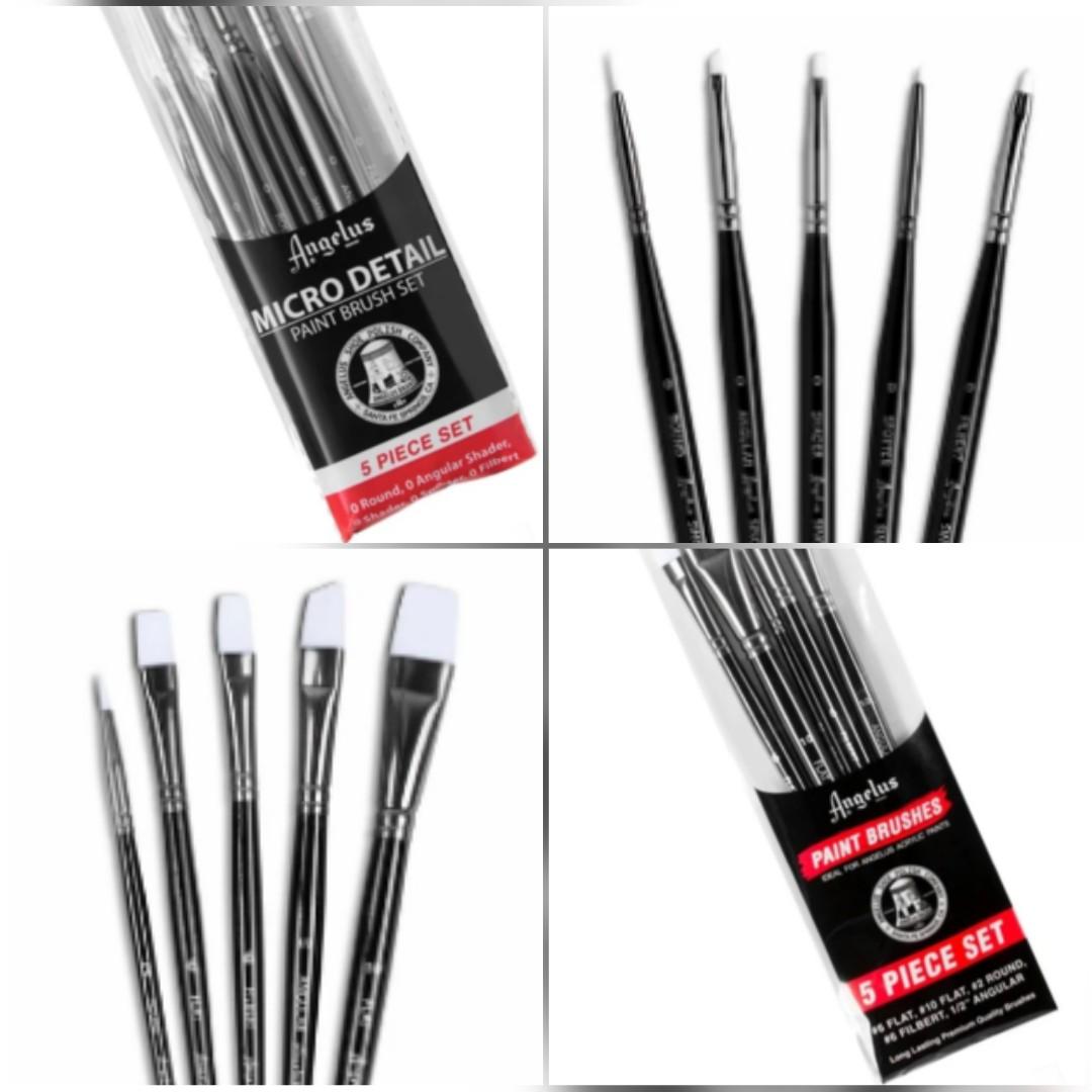 NEW STOCK Angelus Basic Paint Brushes or Micro Detail Paint Brush