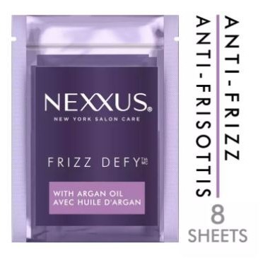 Nexxus Frizz Defy Anti-Frizz Sheets Active Frizz Control 8 Sheets