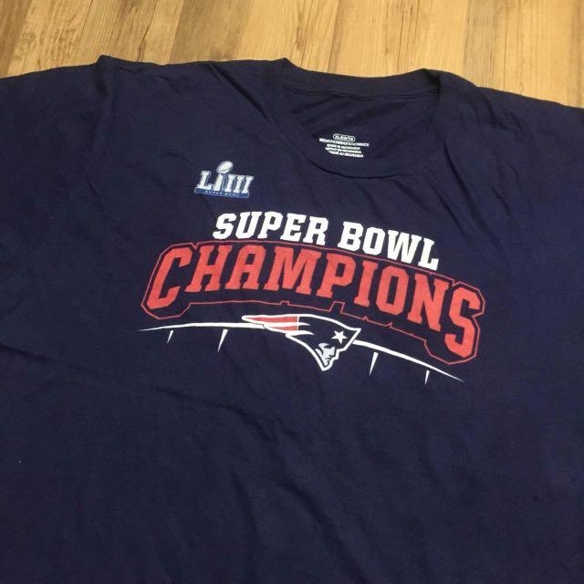 NFL New England Patriots Super Champions Tee, Men's Fashion, Tops