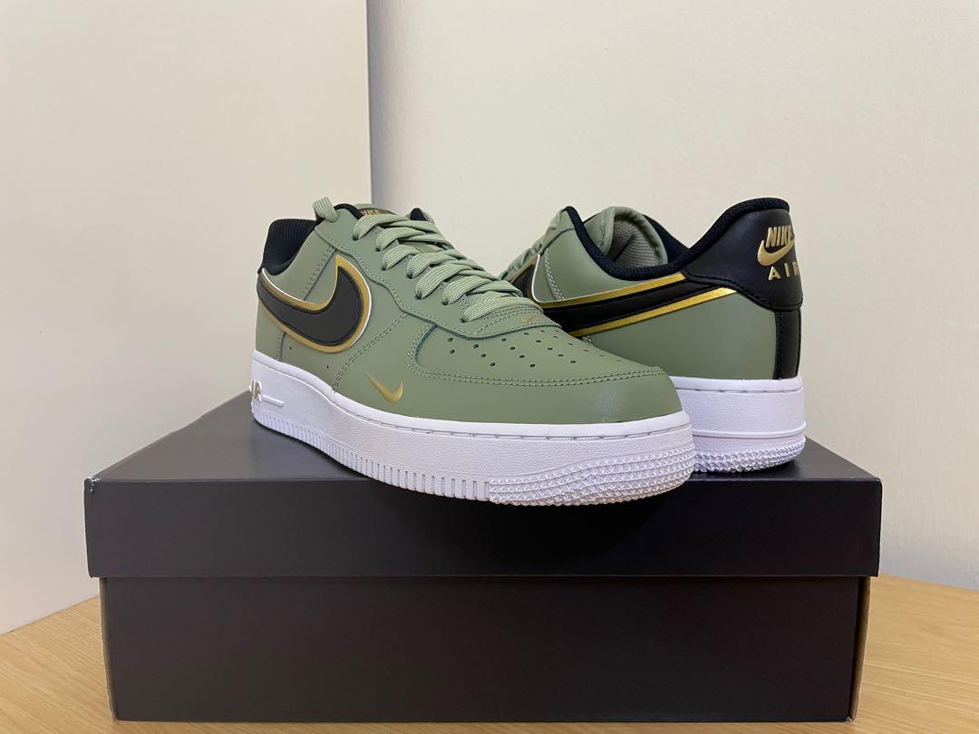 Air force 1 sales gold swoosh mens