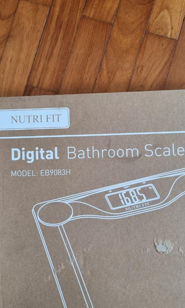Nutrifit digital bathroom scale, Health & Nutrition, Health Monitors