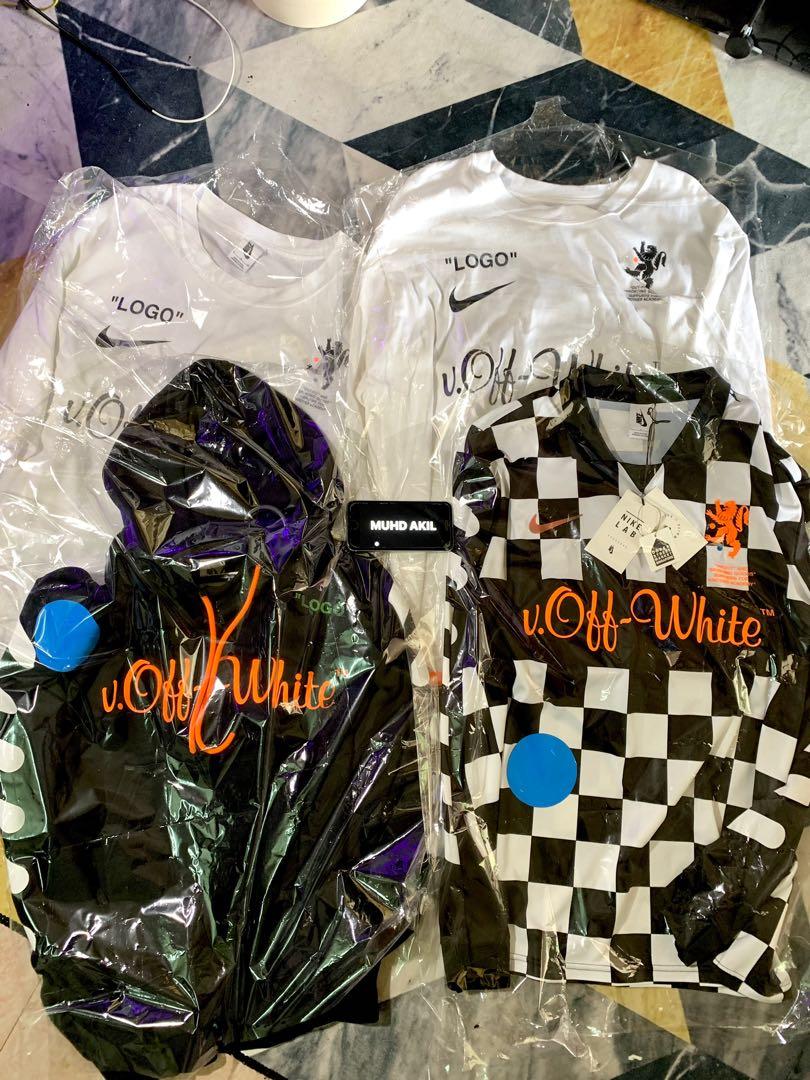 Offwhite x NikeLab Mercurial Nrg x FB Jersey Checkerd Men s