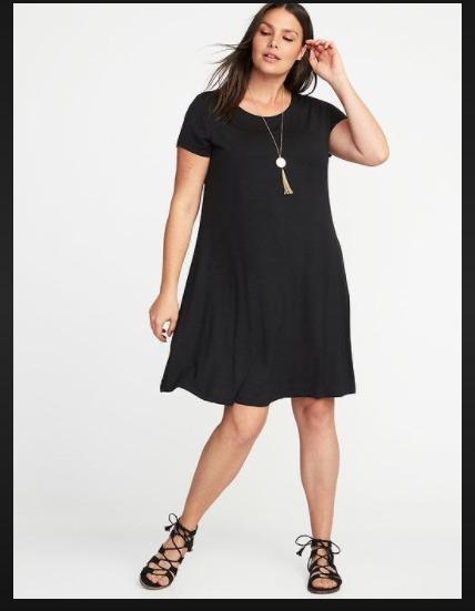 Old navy plus on sale size black dress