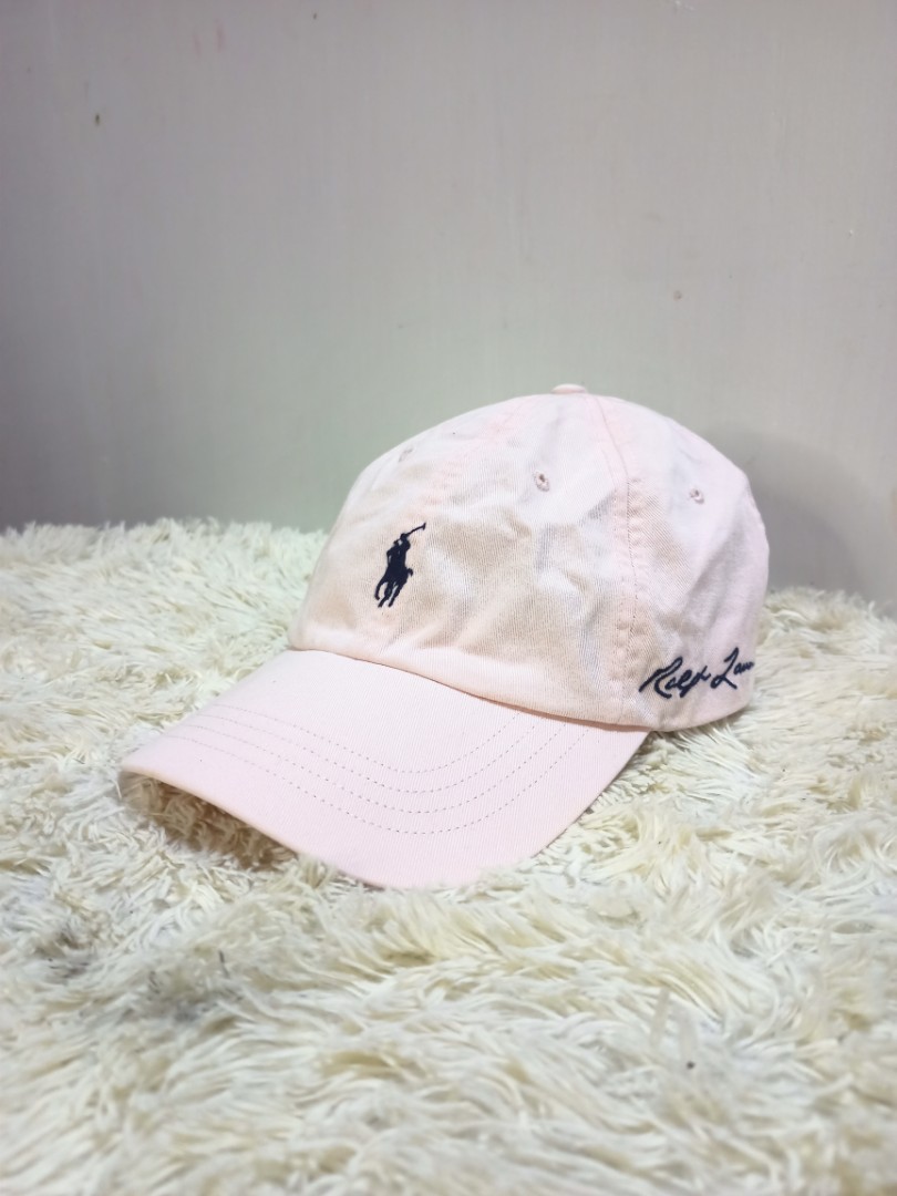 Polo pink pony hat clearance