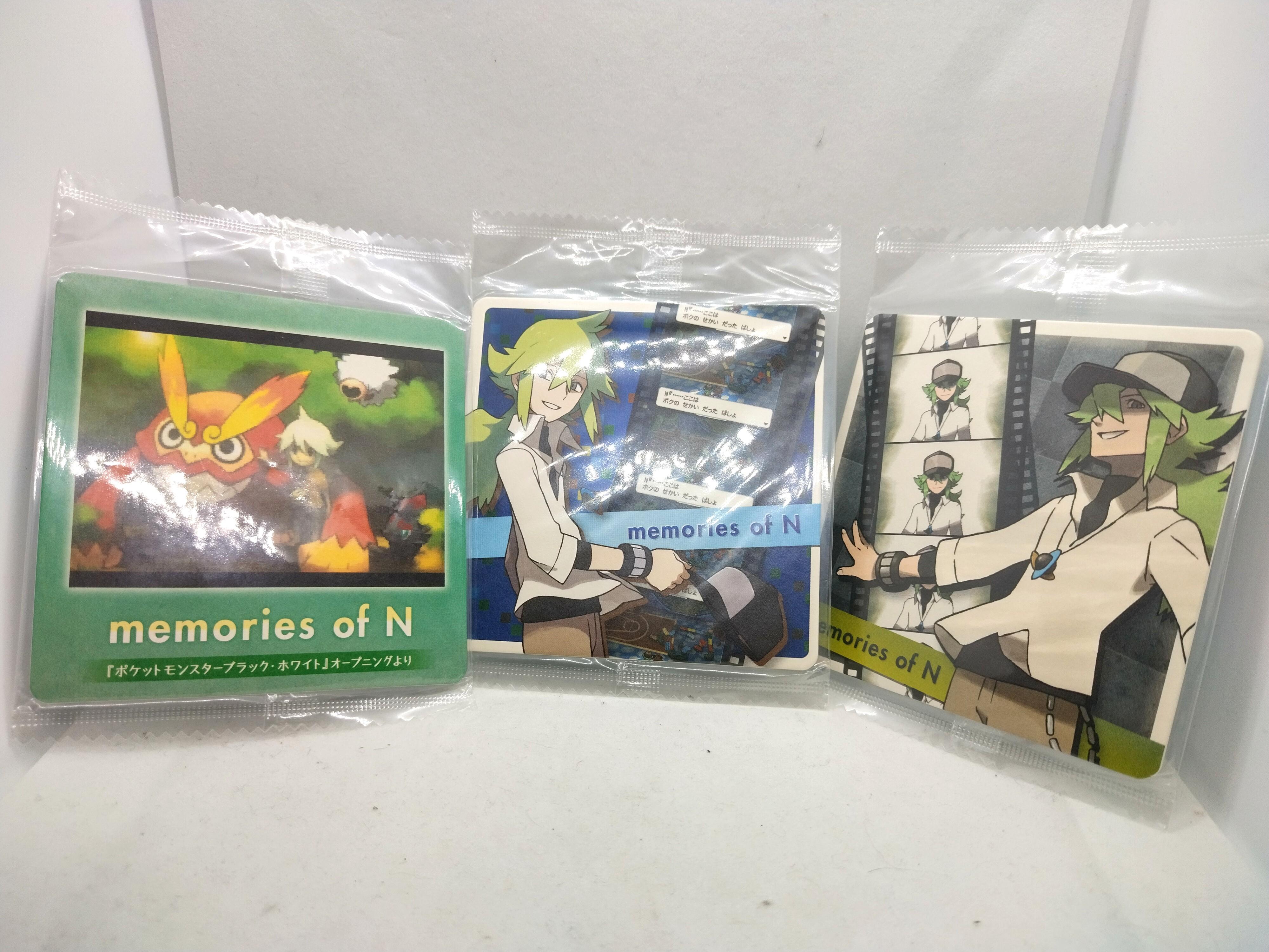 Pokemon Center Pokemon Black And White Memories Of N Coasters Set Of 3 Toys Games Action Figures Collectibles On Carousell