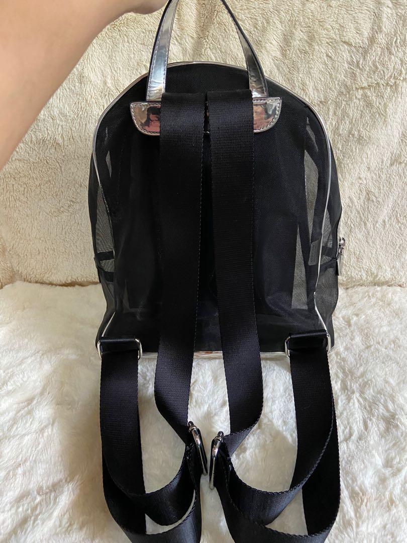 SALE!!! Karl Lagerfeld Mesh Mini Backpack, Women's Fashion, Bags ...