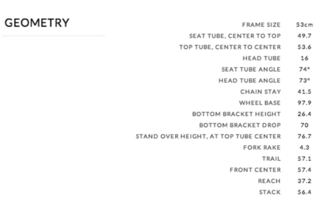 Kestrel bike size 2025 chart