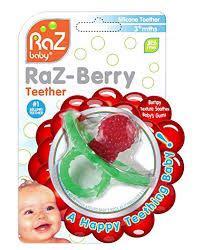 RaZBaby RaZberry Teether (Category: Soothers & Pacifiers) located in Taguig. Submitted by misstangerine (Listing ID 1105670382, Image 2). Description: Like new but selling it for half of the price since it has no packaging anymore. The other teether (I forgot the brand) is free. 100% Medical Grade Silicone Safe and Durable 3+ Months BPA Free Gently massages and cools baby’s tender gums First hands free 100% silicone teether Multi – Texture that s