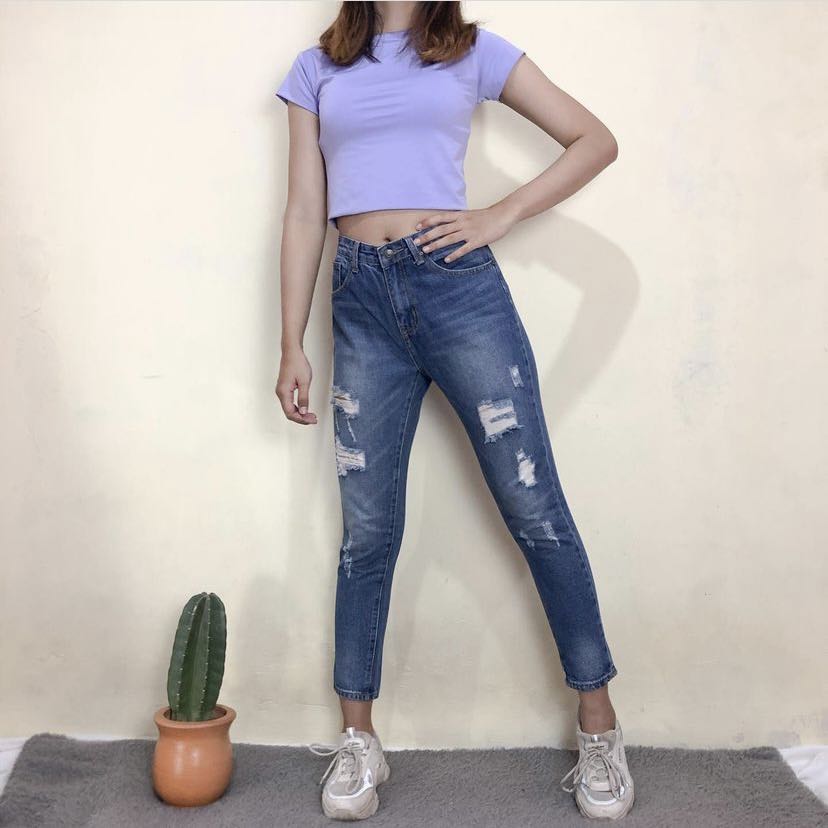 Red top mango jeans