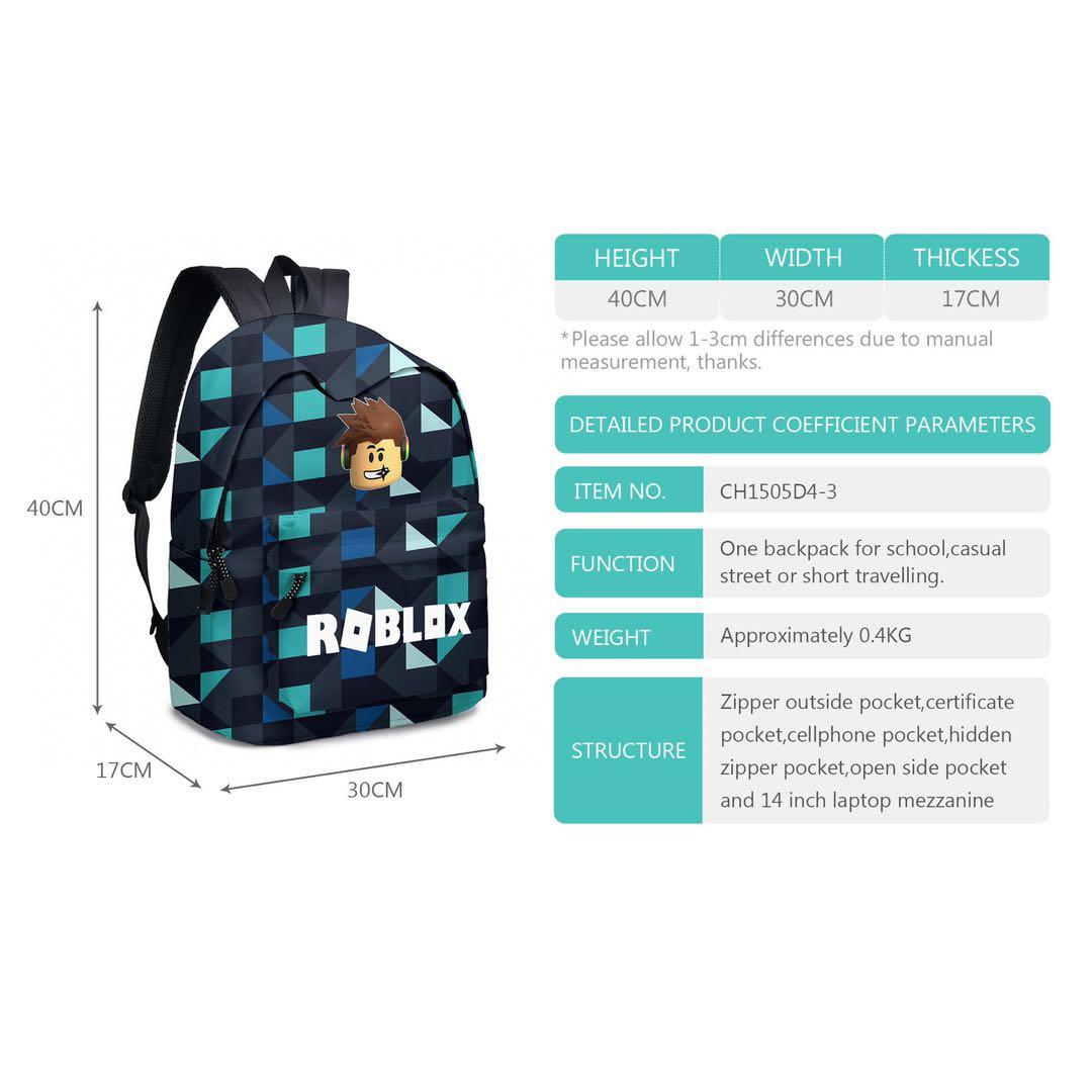 Roblox backpack, 興趣及遊戲, 手作&自家設計, 文具 - Carousell