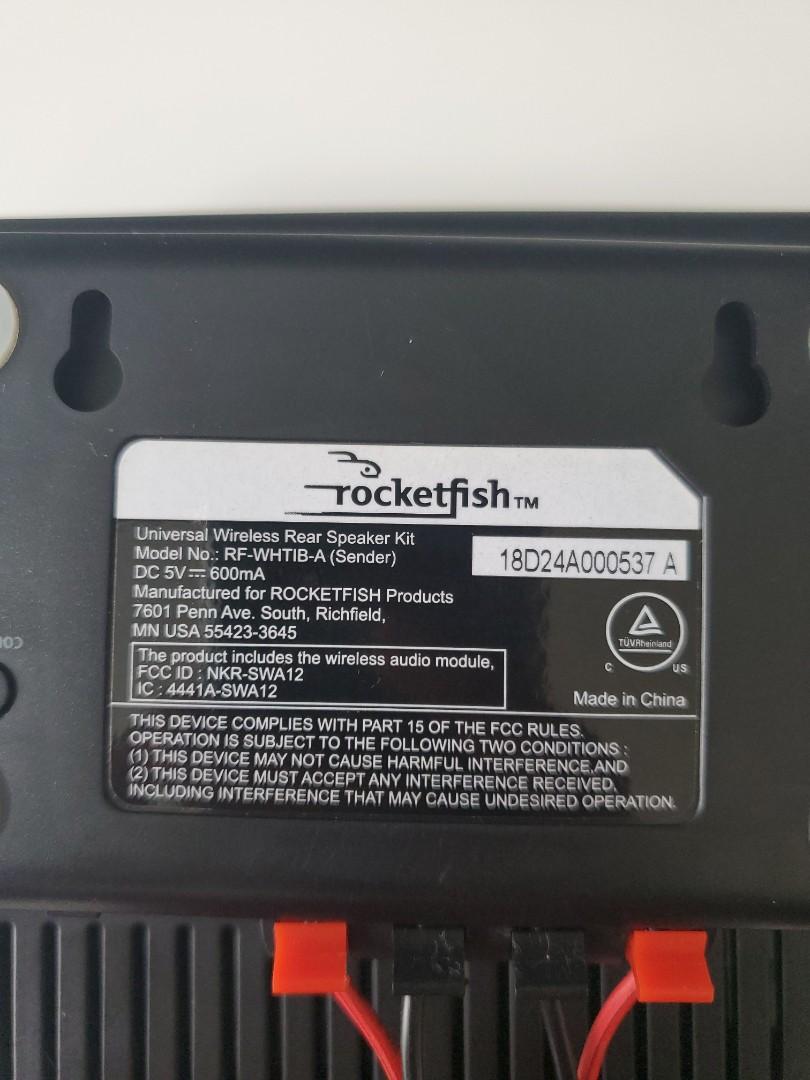 Rocketfish Wireless Rear Speaker Kit, 音響器材, 可攜式音響設備 Carousell