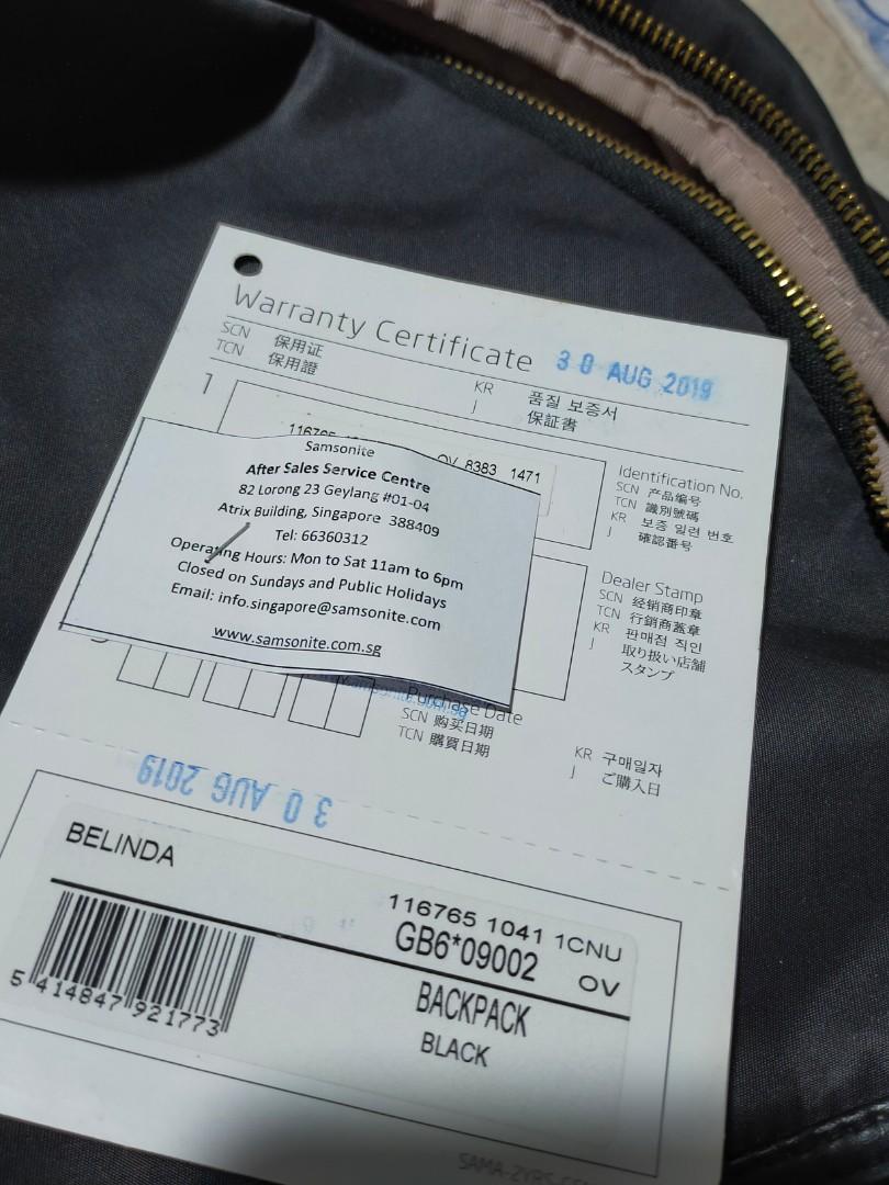 samsonite belinda backpack