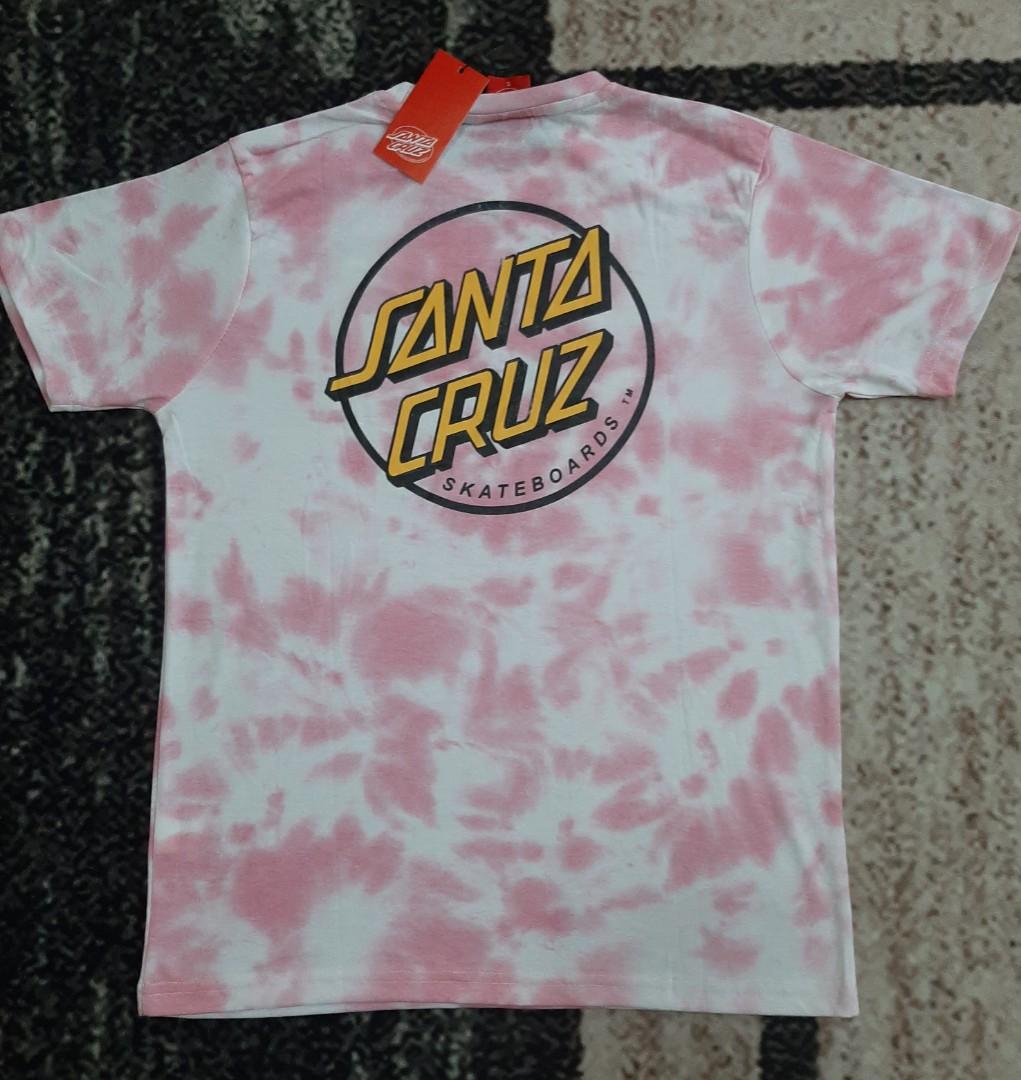 SANTA CRUZ TIE DYE PINK, Men's Fashion 