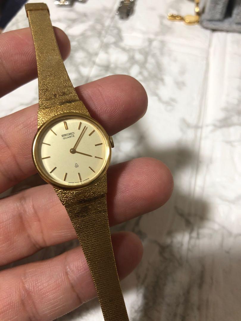 Seiko vintage gold, Women's Fashion, Watches & Accessories, Watches on  Carousell