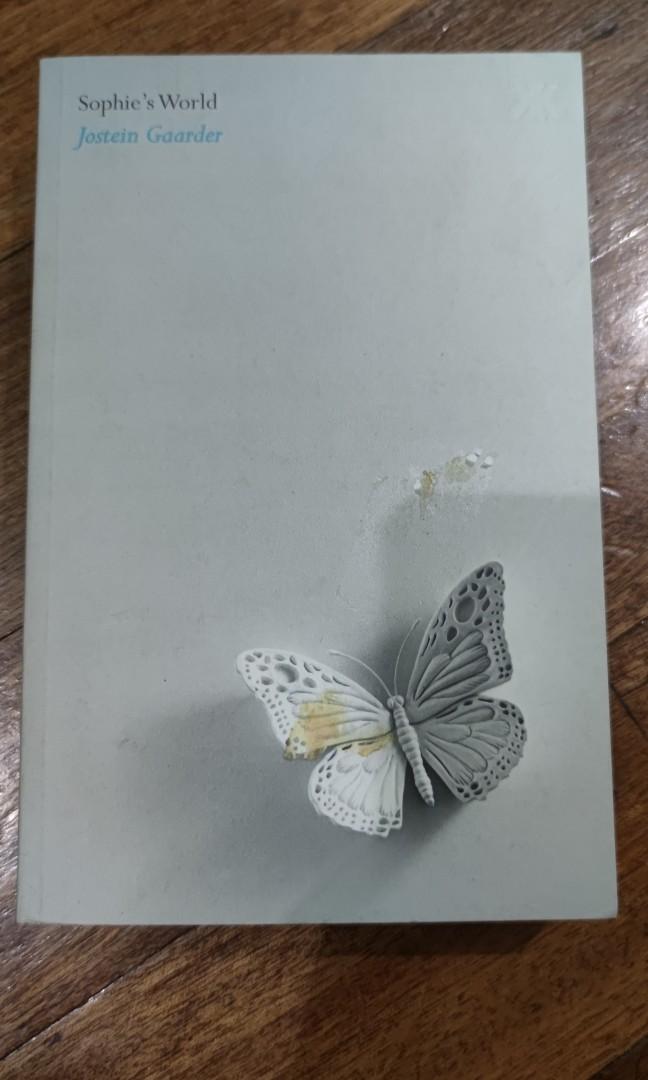 Sophie's World (Category: Storybooks) located in Quezon City. Submitted by maybs13 (Listing ID 1105672029, Image 1). Description: RFS: Decluttering my bookshelf MOP: BPI or GCash Shopee checkout available Cover is damaged but pages are ok / like new.
