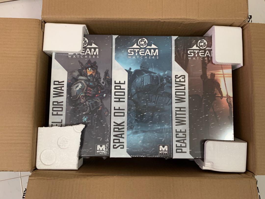 Steamwatchers Kickstarter Mythic Games Board Game Steam Watchers non