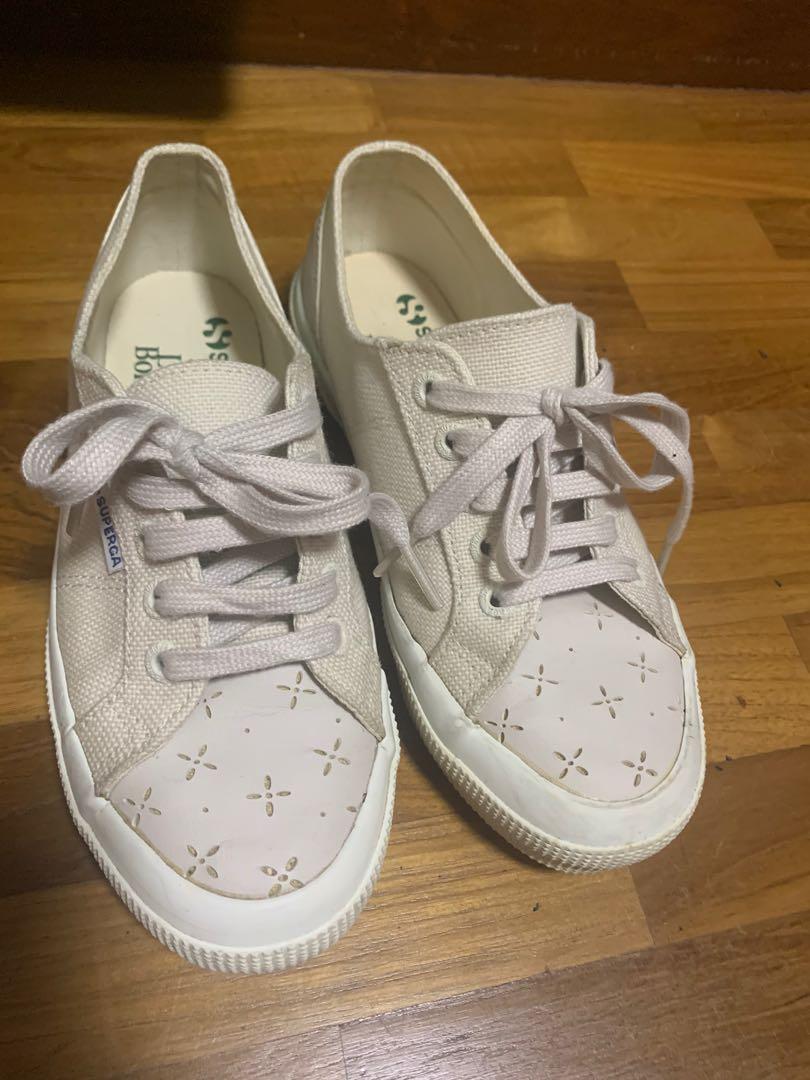 Superga x Love Bonito seashell grey sneakers Size 36