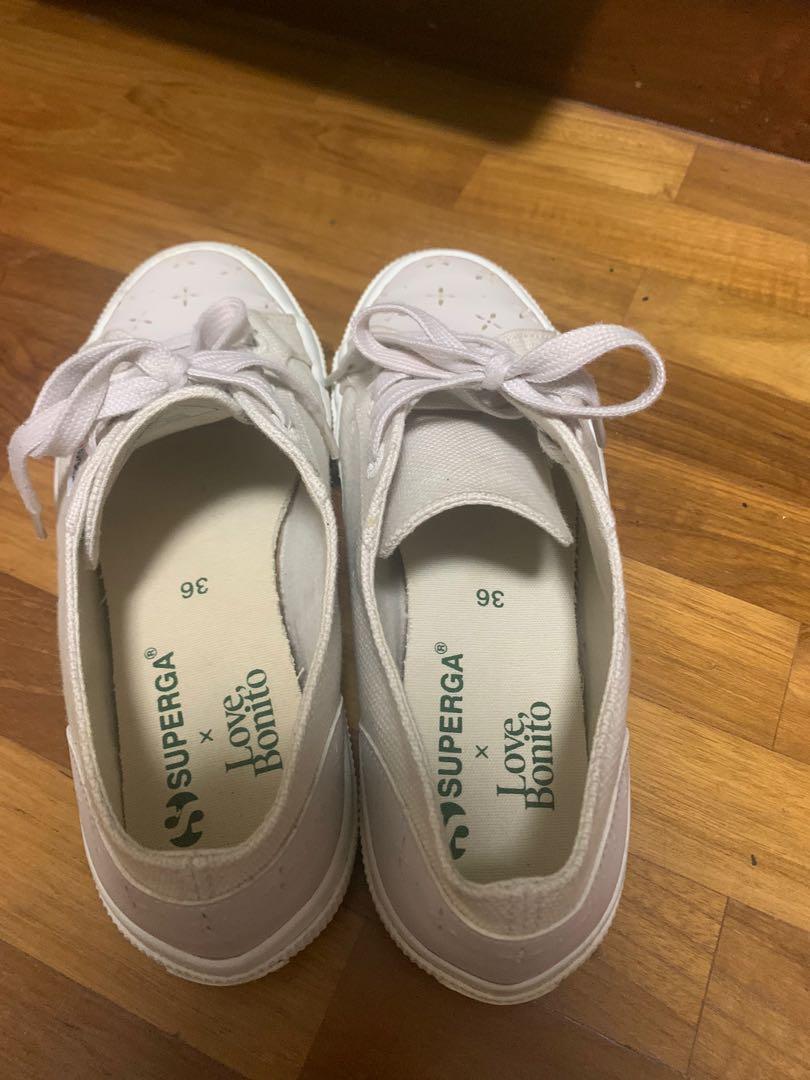 Superga x Love Bonito seashell grey sneakers Size 36