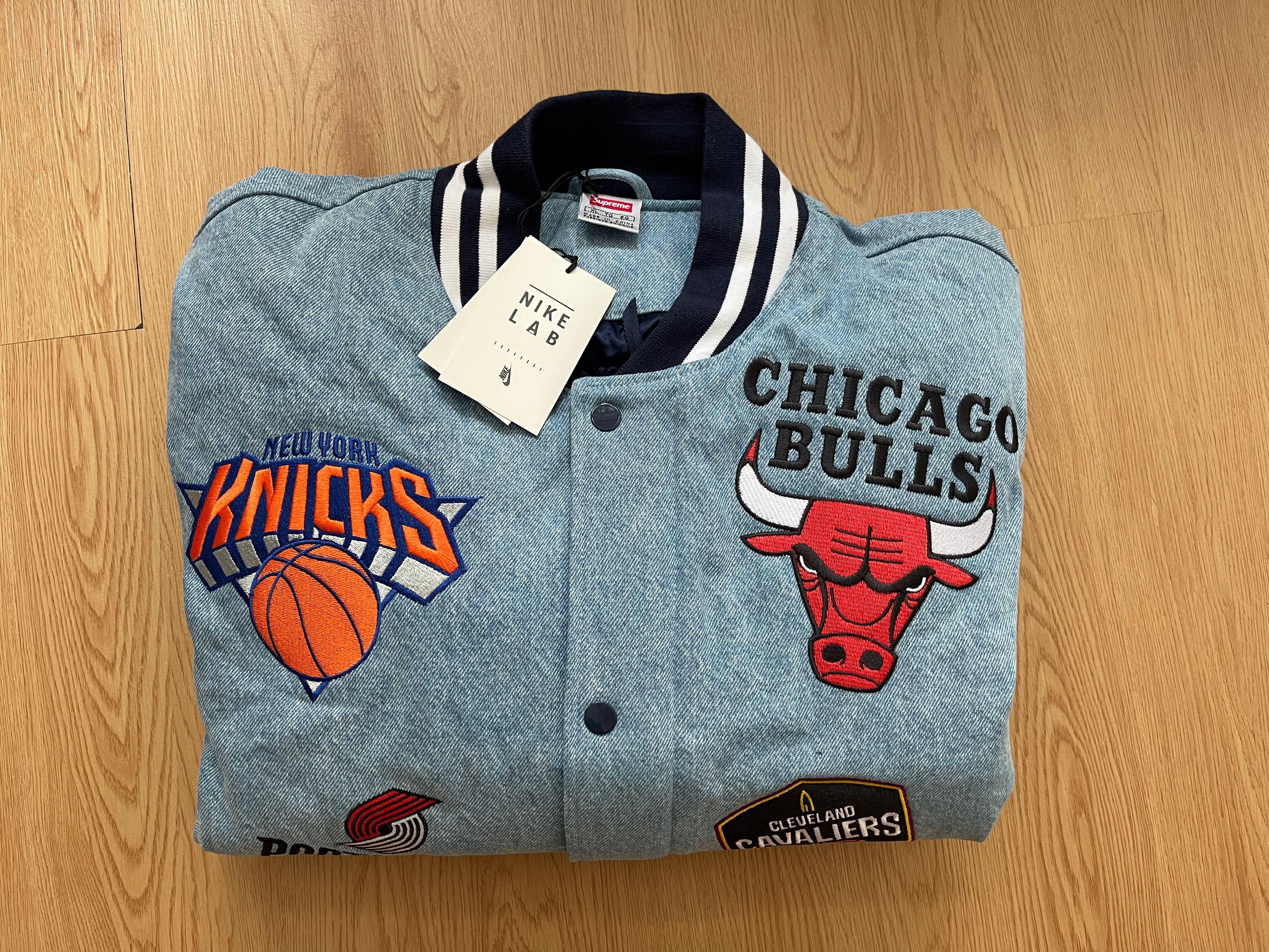 大人気在庫M supreme nba warm up denim jacket ブルゾン