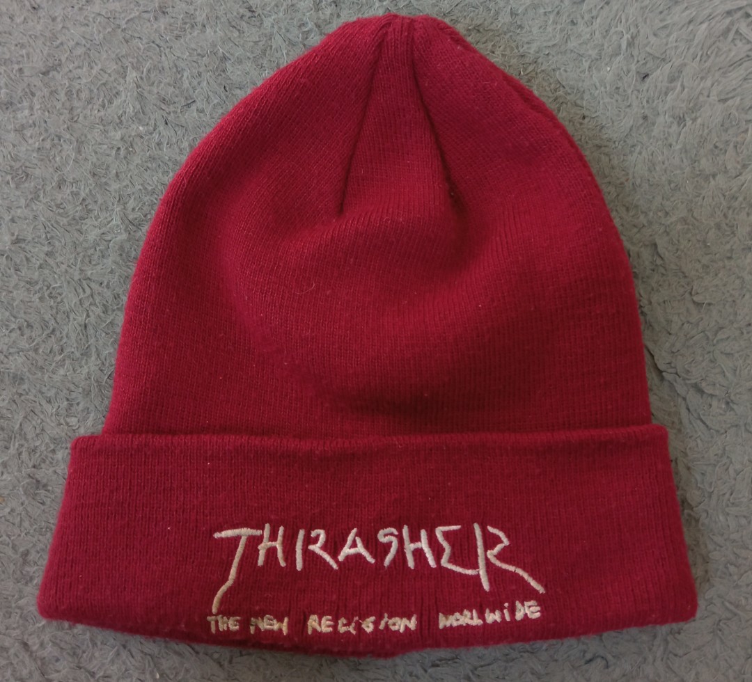 Thrasher beanie japan, Fesyen Pria 