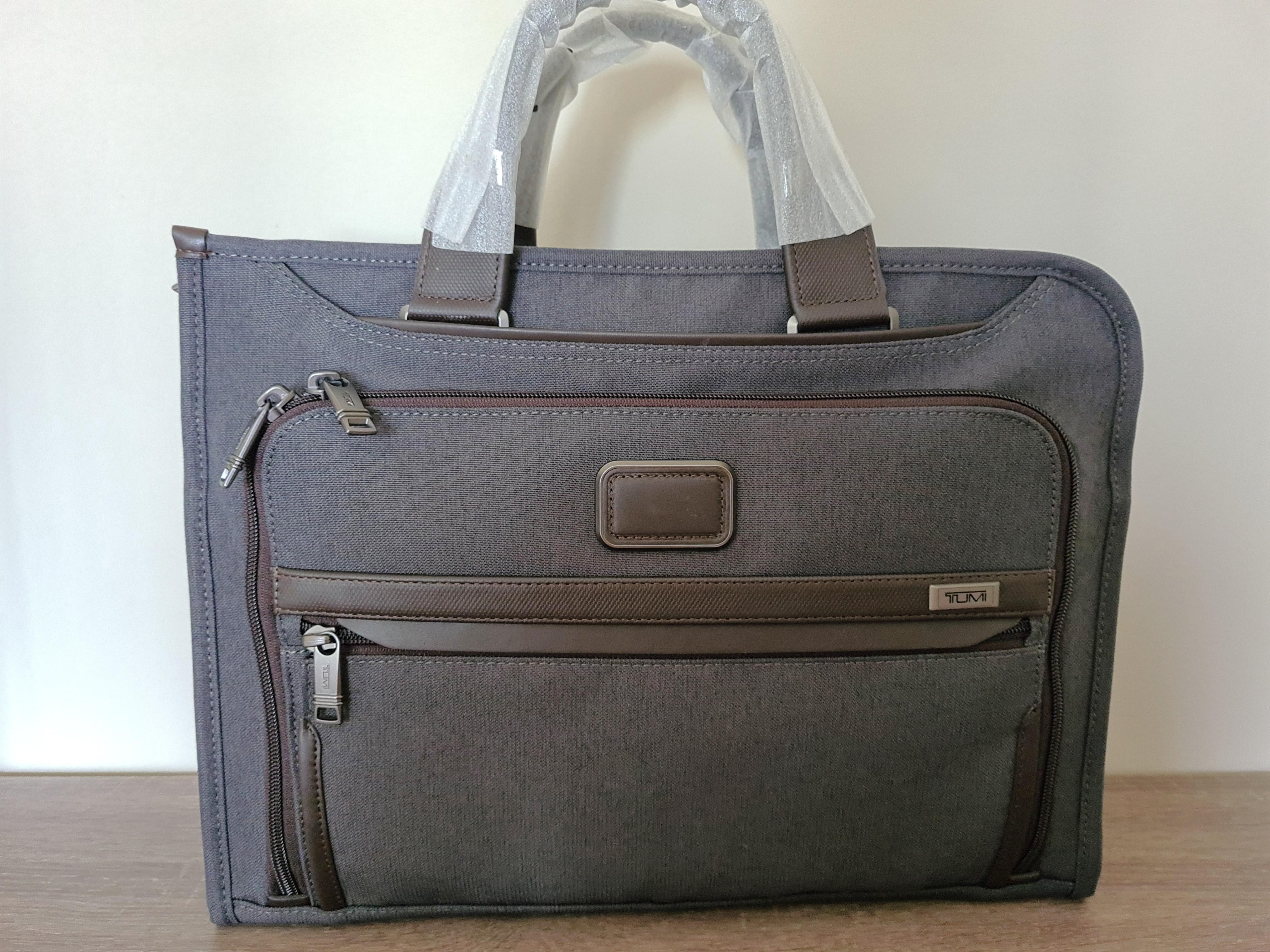 TUMI Slim Deluxe Portfolio Alpha 3 Men s Fashion Bags
