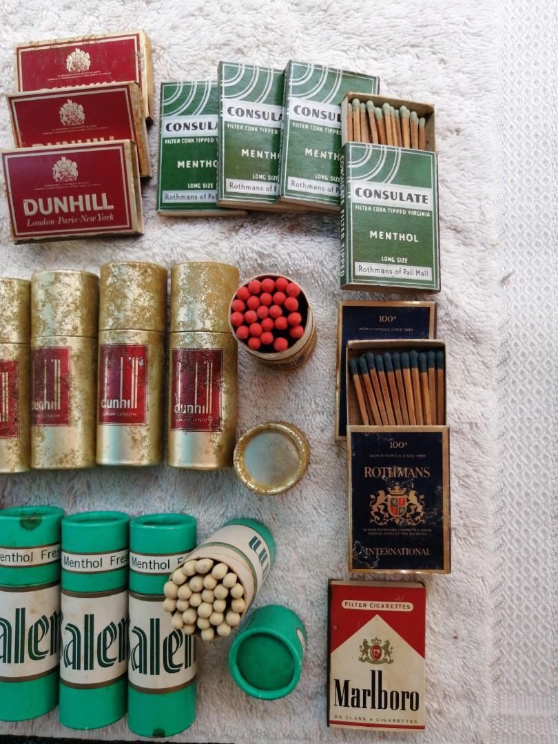 PRICE DROP Vintage Cigarette Brands Matchboxes 25pc, Hobbies & Toys