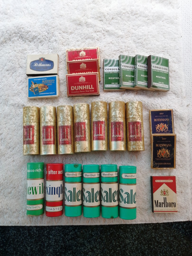 PRICE DROP Vintage Cigarette Brands Matchboxes 25pc, Hobbies & Toys